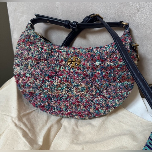 Tory Burch Mille Crescent Crossbody Bag - Picture 2 of 9